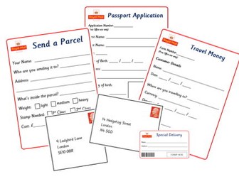 Post Office Role Play Resources EYFS/KS1