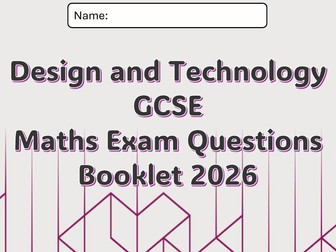 GCSE Design and Technology Math's Questions Revision