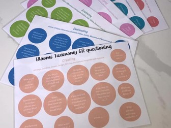 Blooms Taxonomy Guided Reading Questions