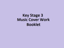 Key Stage 3 Music Cover Booklet