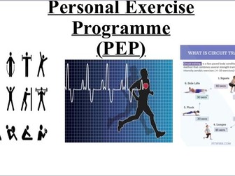 GCSE Edexcel Coursework Personal Exercise Programme (PowerPoint and Student Checklist