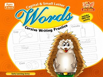 Capital & Small Cursive Writing Book