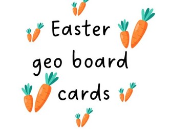 Easter Geoboard Cards