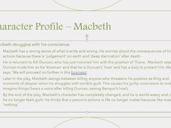 Macbeth Character Profile