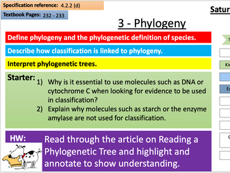 OCR A 4.2.2 Classification and Evolution Topic
