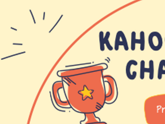 Kahoot champion certificate