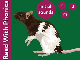 Learn The Initial Phonic Sounds r, m, u (3 years +)