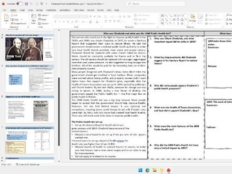 All lessons and worksheets for OCR B GCSE people's health- industrial