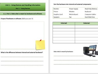 EDSQ - Essential Digital Skills - Using Devices - Hardware/Software Task Booklet