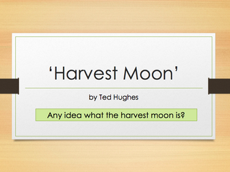Ted Hughes - Harvest Moon