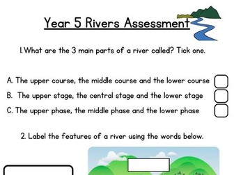KS2 Mini Rivers Assessment- End of unit