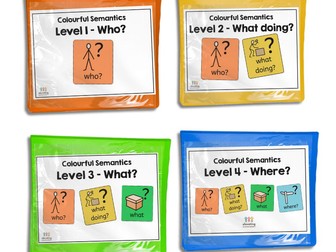 SEN Colourful Semantics Bundle WHO, WHAT DOING, WHAT & WHERE