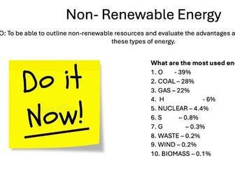 L13 Non - Renewable Energy - Edexcel iGCSE Geography