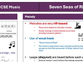 AQA GCSE Music - Queen Knowledge Organiser Bundle