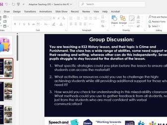 Adaptive Teaching - Staff Meeting CPD