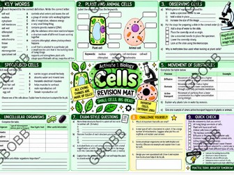 KS3 Activate 1 Biology Revision Mat BUNDLE