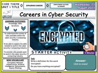 Careers in Cyber Security + Computing