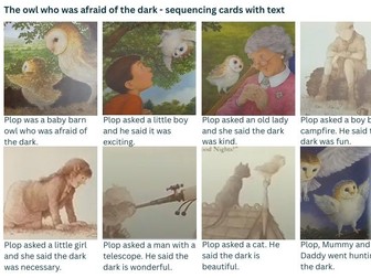 The Owl Who Was Afraid Of The Dark -Story sequencing cards
