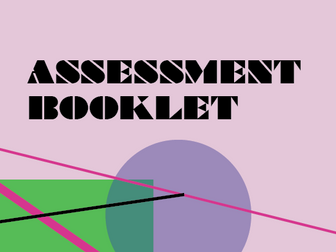 Art and Design assessment booklet