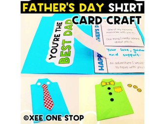 Father's Day Shirt Tie Card Craft