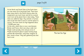 About Prehistoric Britain Interactive Information Book - Reading Level B - KS2
