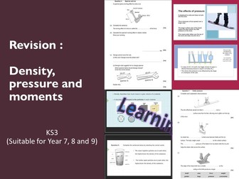 KS3_Secondary 1 checkpoint_Forces in action [Density, pressure & moments]