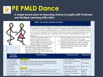 PMLD Dance Lesson Plan