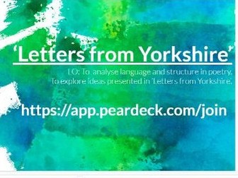 Letters From Yorkshire