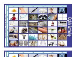 Phonics Consonant Letters m-n-q-r-v-x Photo Battleship Game