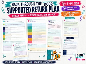 Supported Return Plan - Combatting School Refusal - Back Through The Door