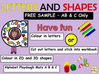 Alphabet Letters and Shapes Worksheets Cut and Paste Alphabet Playdough Mats
