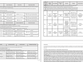 EPQ Mark Scheme table & marking guidance