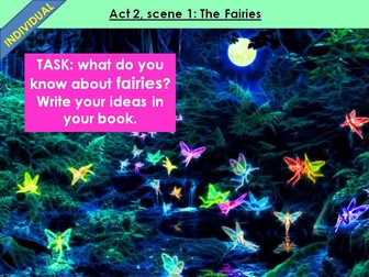 'A Midsummer Night's Dream' Act 2 scenes 1+2