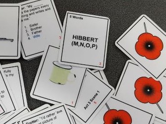 Journey's End Revision Card Game