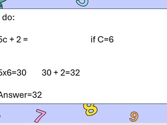 Substitution with integers