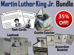 Martin Luther King Jr. Task Cards and Activities Bundle
