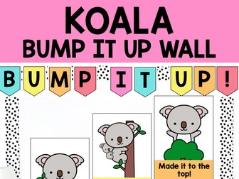 Koala Bump It Up Wall Display | Student Goals | Learning Walls