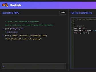 Haskish - Functional Programming Playground