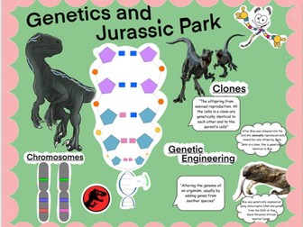 Genetics Science Display Board - Genetic Engineering/Clones/Chromosomes