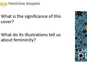 Feminine Gospels Carol Ann Duffy SOW ppts and resources A Level Literature