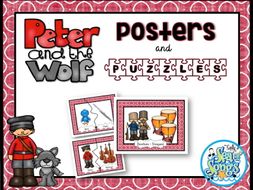 Peter and the Wolf Character Posters and Puzzles