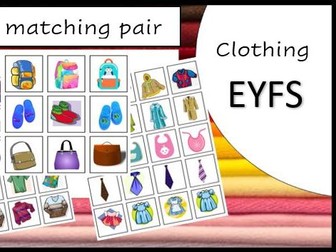 Find a Matching Pair of Clothing EYFS