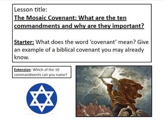 The 10 Commandments [Mosaic Covenant]