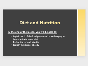 GCSE PE - Diet and Nutrition