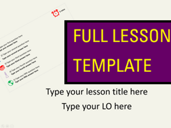 Animated lesson template w timer (PowerPoint)