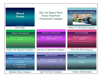 Word Forms PowerPoint Presentation