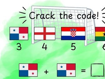 Crack the code - world cup / football addition