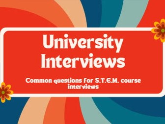 University Interviews: STEM Subjects