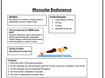 AQA GCSE PE - Components of Fitness Booklet