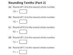 Rounding Tenths (Part 2) | Teaching Resources